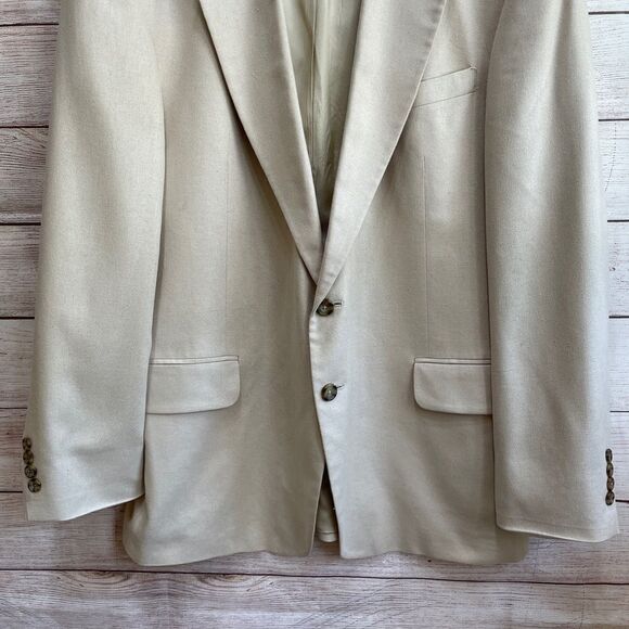 OSCAR DE LA RENTA 100% SILK BLAZER‎ IN CREAM - Picture 3 of 7